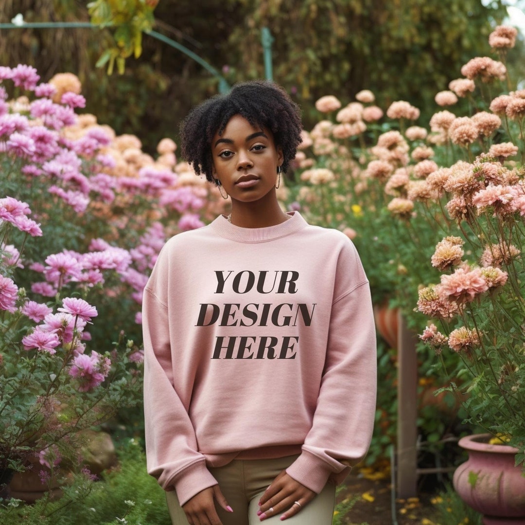 Gildan 18000 Mockup Gildan Light Pink Sweatshirt Mockup Pink - Etsy