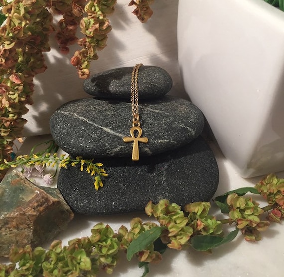 Buy Egyptian Ankh Gold Necklace Spiritual Jewelry Ankh Jewelry