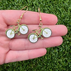 Hipster Bicycle Dangle Earrings