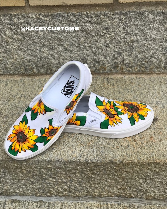 sunflower vans etsy