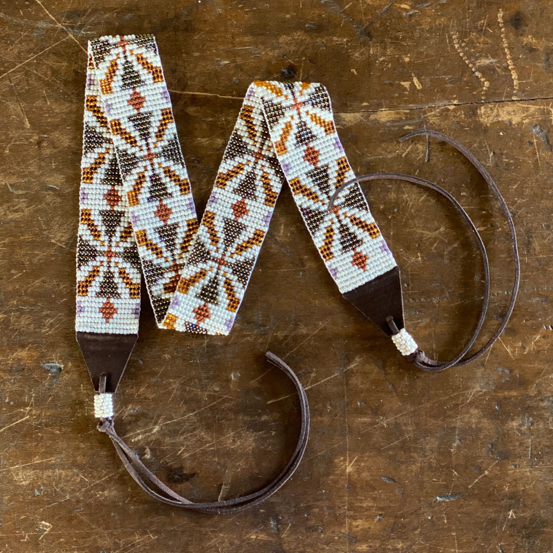 Beaded Hat Band 1 1/4 Inch Wide Hatband Hat Accessory Etsy