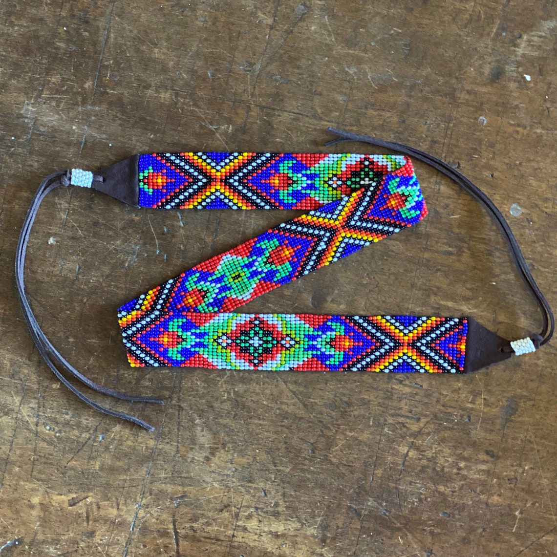 Beaded Hat Band 1 1/4 Inch Wide Hatband Hat Accessory Etsy