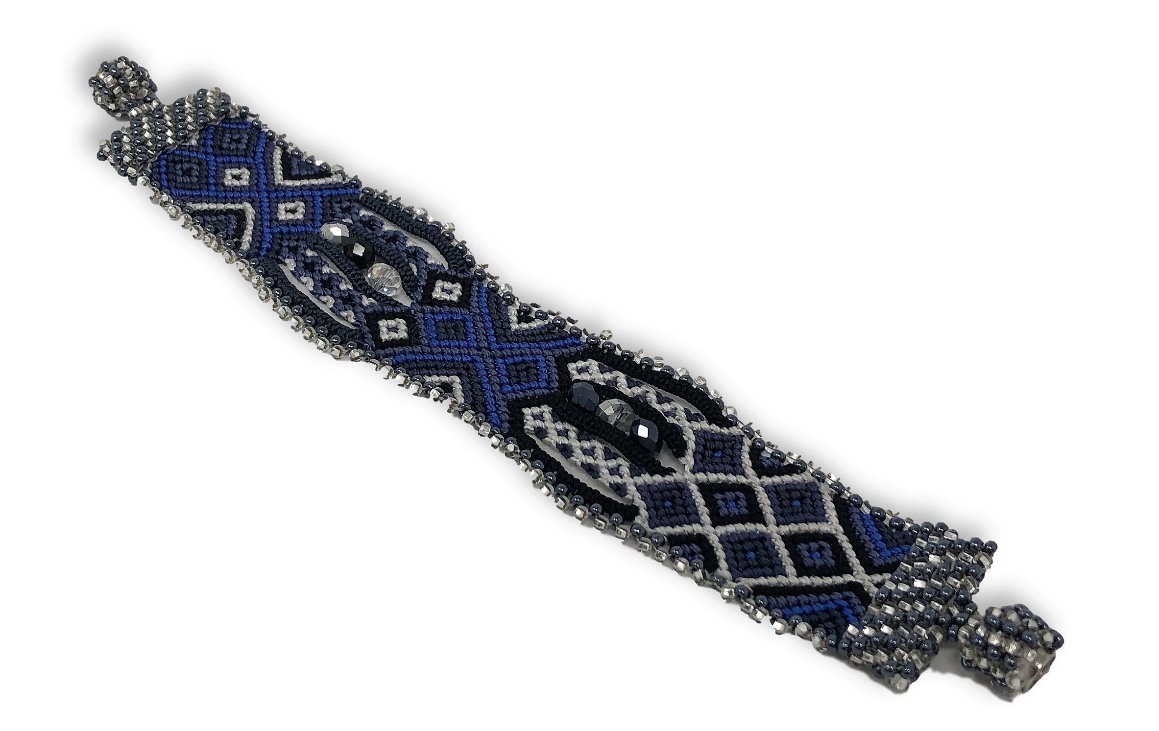 Friendship Bracelet Magnetic Closure Blue Jewelry - Etsy