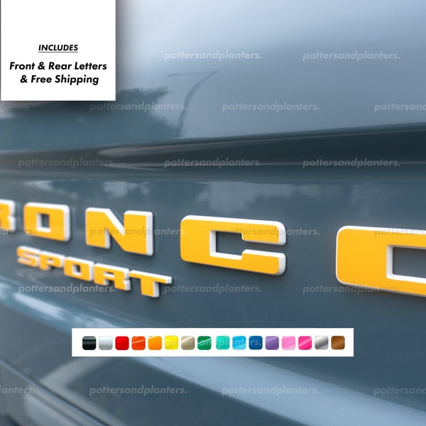 Bronco Sport Vinyl Lettering Etsy