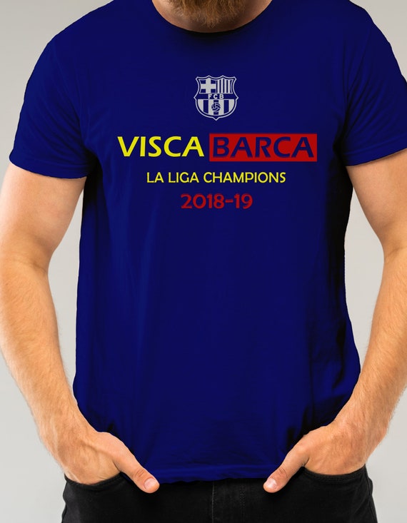 barcelona la liga champions shirt