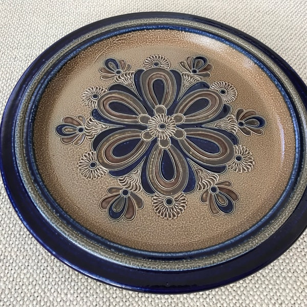 Goebel Salt Glazed Vintage Pottery, Decorative Plate for Wall Hanging, Handmade