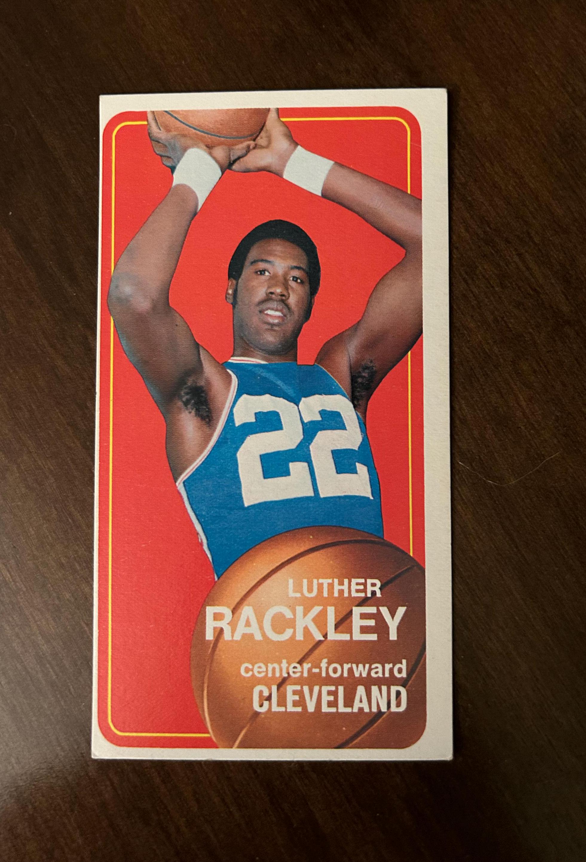 1970 Topps Luther Rackley No. 61, Center-Forward Cleveland Cavaliers