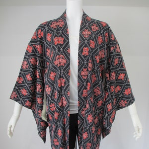NO.502 japonais vintage Haori Kimono Veste très bon état!