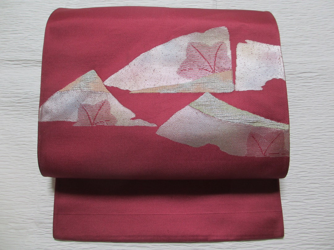 No.645 Japanese Vintage Kimono Obi Silk Japan's Traditional