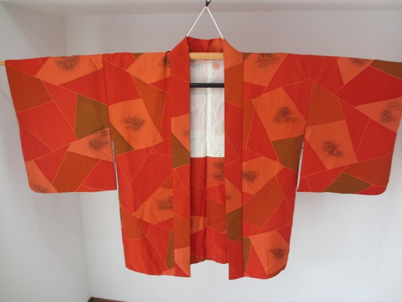 Haori Kimono Jacket Vintage Vermilion