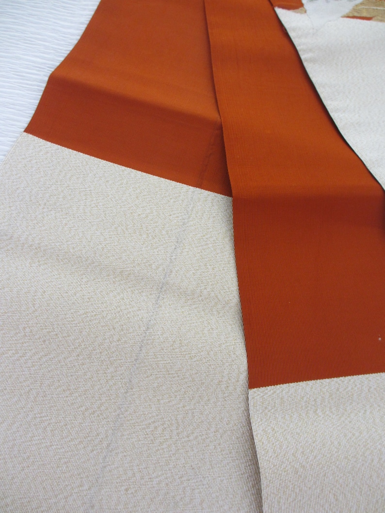 No.457 Japanese vintage kimono obi silk Japan/'s traditional wonderful textile technology