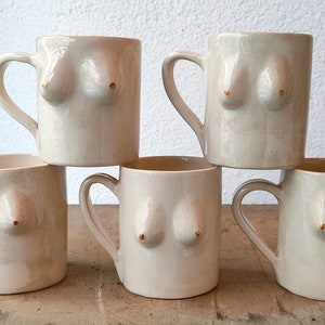 Boobs Personalized Mugs, Pottery Boob Cups, Handmade Ceramic Mug, Fashion  Tits Cup, Custom Unique Coffee Mug, Gift for Her, Christmas Gift 
