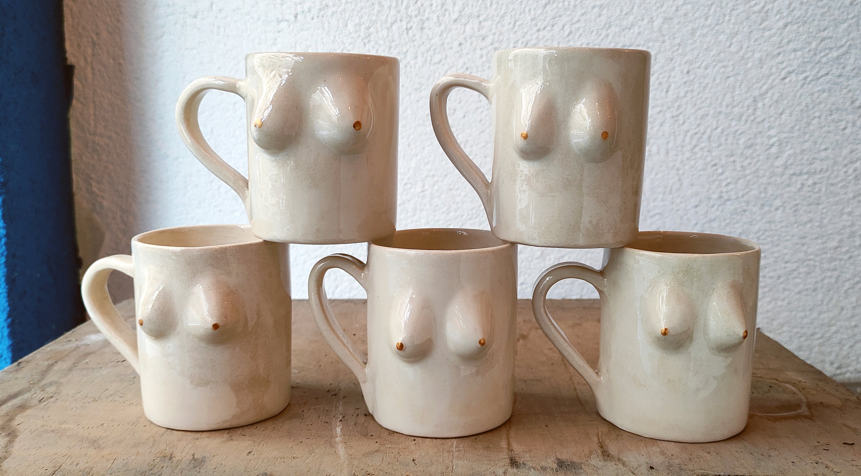 Handmade Boob Mug with flaws Ceramic Tits Mug Boob Mug tits cup ceramic coffee mug coffee mug pottery Christmas gift