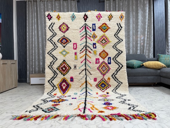 Kechart Tappeto marocchino colorato personalizzato Beni Ourain, tappeto  rosa, Beni Ourain, tappeti berberi, Tapis berbere, tappeto in lana genuina,  tappeto della zona, fatto a mano - Etsy Italia