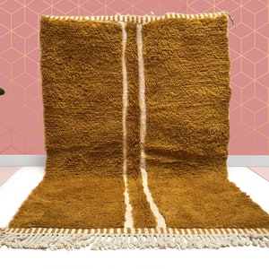 kechart - Benutzerdefinierter marokkanischer Teppich, authentischer Beni Ourain-Teppich, handgewebter marokkanischer Wollteppich, luxuriöses traditionelles Design