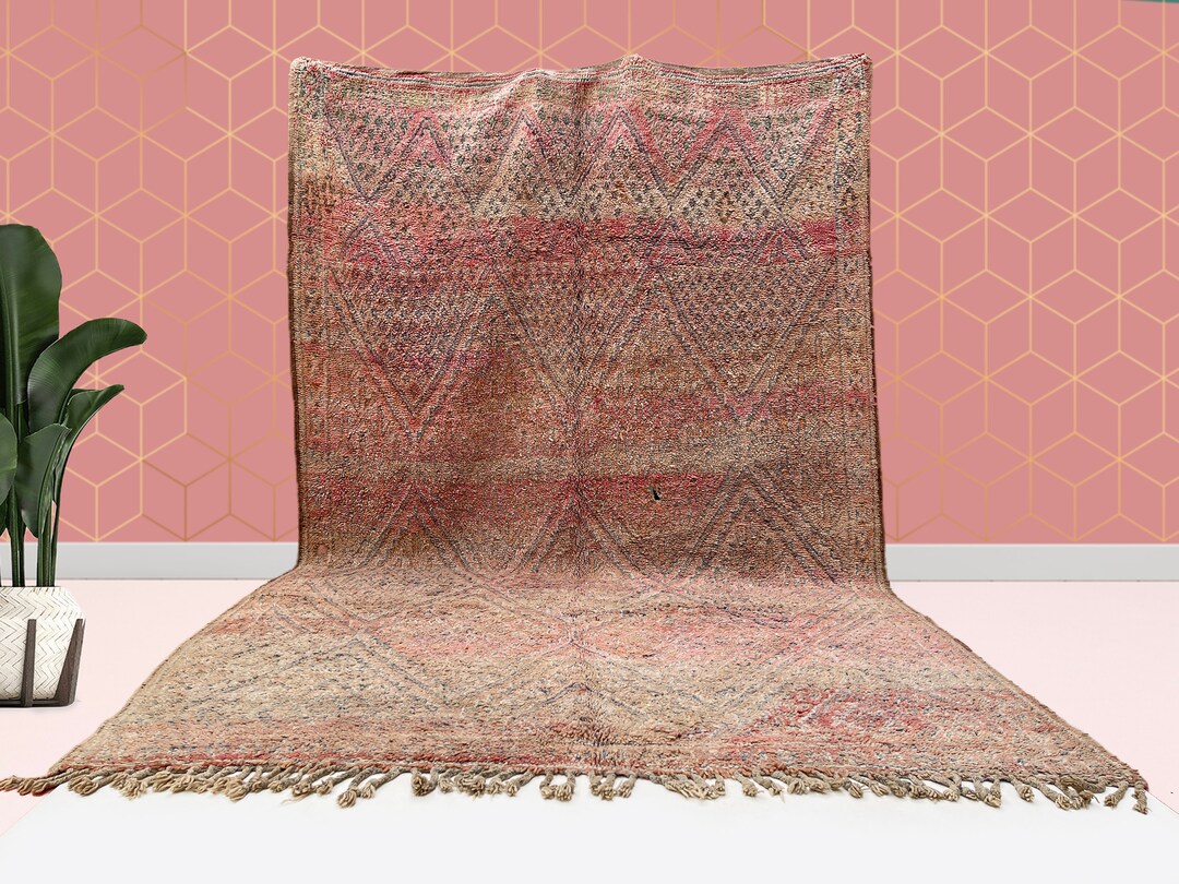 kechart-7x13ft-moroccan-vintage-beni-mguild-rughallway-etsy