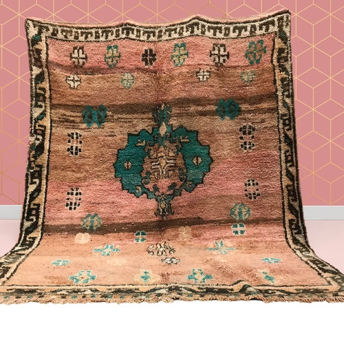 Kechart 7x11ft Moroccan Vintage Boujaad Rug Moroccan Berber Etsy