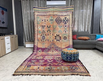 kechart - 6x13ft Moroccan Handwoven Rug, Cultural Home Accent, Vintage Wool Rug, Handmade Berber Carpet, Berber Rug Authentic, 177x387 cm