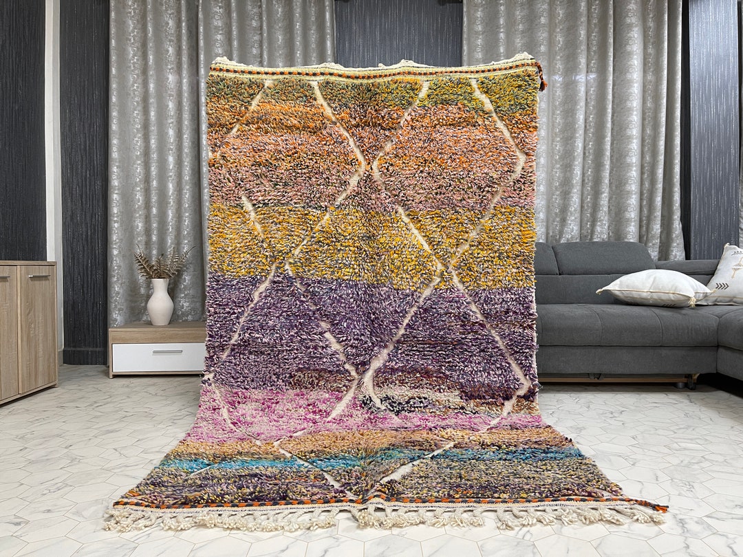 Custom Beni Ourain Rug: Handwoven Moroccan Wool Carpet - Etsy