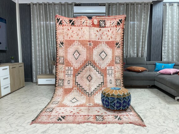 made in モロッコのハンドメイドラグ surf7251 Made inモロッコの