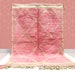 kechart - Custom Pink Moroccan Beni Ourain rug,Hallway Moroccan rug, Beni Ourain rug,BeniOurain, berber rugs, Moroccan rug, Moroccan rug 
