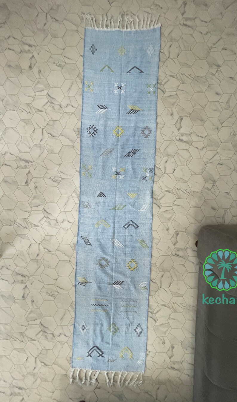 Kechart Moroccan Sabra Rug, Cactus Silk Rug, Natural Dye Rug , Handmade