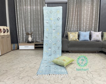 Handmade Cactus Silk Rug: Moroccan Sabra Rug, Natural Dye