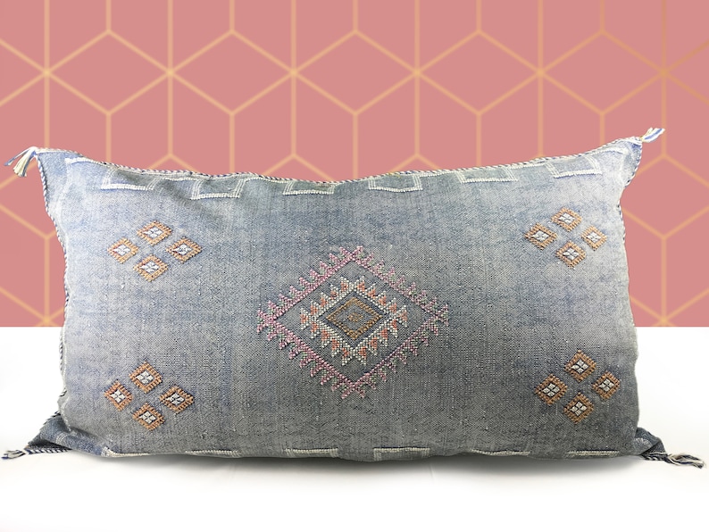 Pillow Sabra Kechart Handmade sabra pillow Large Moroccan pillows covers Lumbar Throw Moroccan Decor Pillow Rustic Throw Pillow