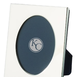 Slimline Oval Photo Frame - Sterling Silver
