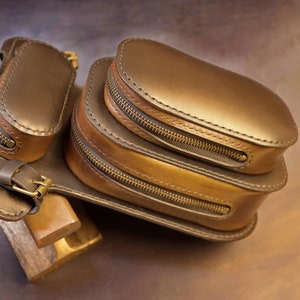 Leather belt bag pattern pdf+Video tutorial+Gift