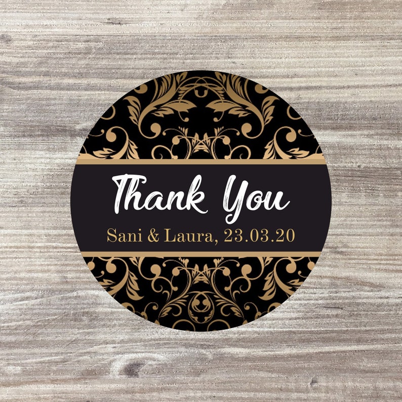 Personalised Indian Wedding Stickers Wedding Favours Thank Etsy