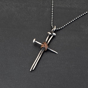 Kruisketting voor heren Sterlingzilveren ketting | Herensieraden Cadeaus voor hem | Kruisketting heren verjaardagscadeau uniek cadeau voor papa