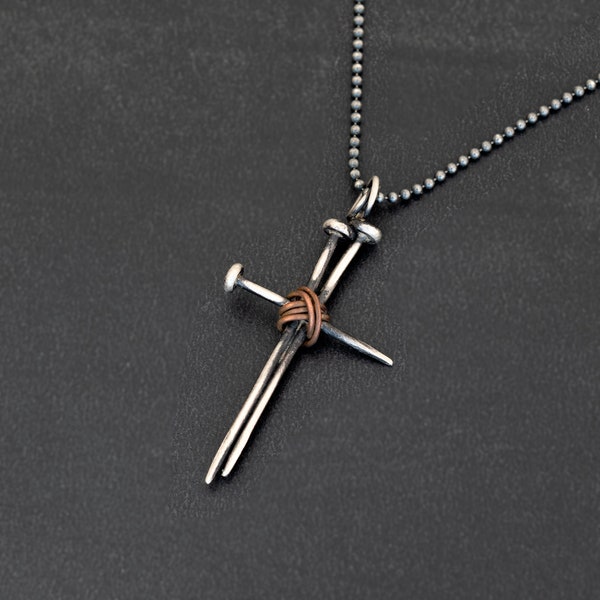 Jewellery Gift for Men Cadeau pour lui Collier croix en argent sterling pour hommes collier homme cadeau petit ami bijoux non binaires