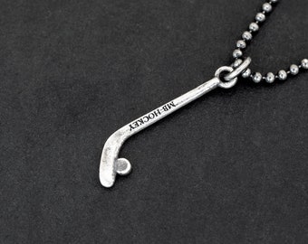 Sterling silver necklace for men necklace hockey necklace mens gifts men jewelry stick gift for men jewelry trendy mens clothing spring