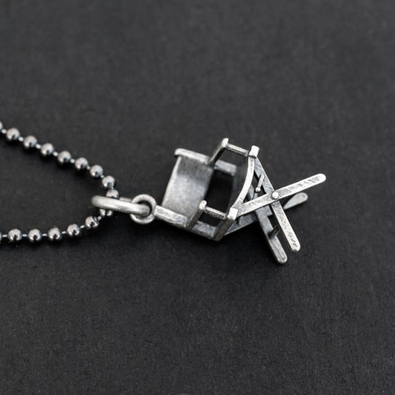 Director's Chair Charm Movie Theater Sterling Silver Director's Chair Charm Movie Theater Sterling Silver