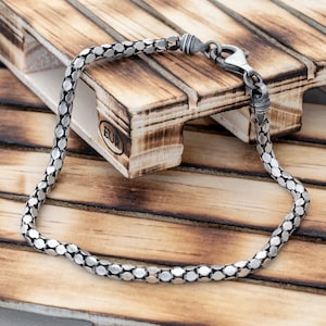 Sterling silver bracelet gifts for men bracelet men jewelry gothic bracelet chain bracelet men boyfriend trendy mens clothing spring
