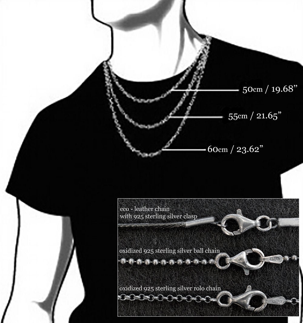 Ciondolo Mazza Da Hockey In Argento 925 Con Collana 40,6 Cm + 5 Cm