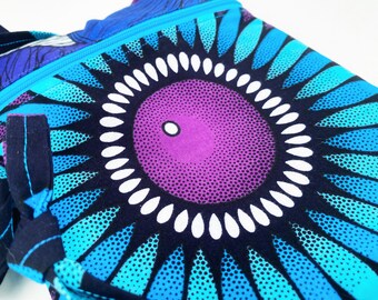 Hecho a mano African Ankara tela bandolera bolso beneficios libro caridad