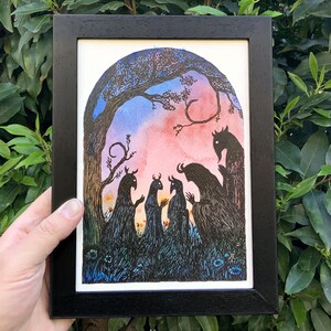 The Council - Original watercolor painting