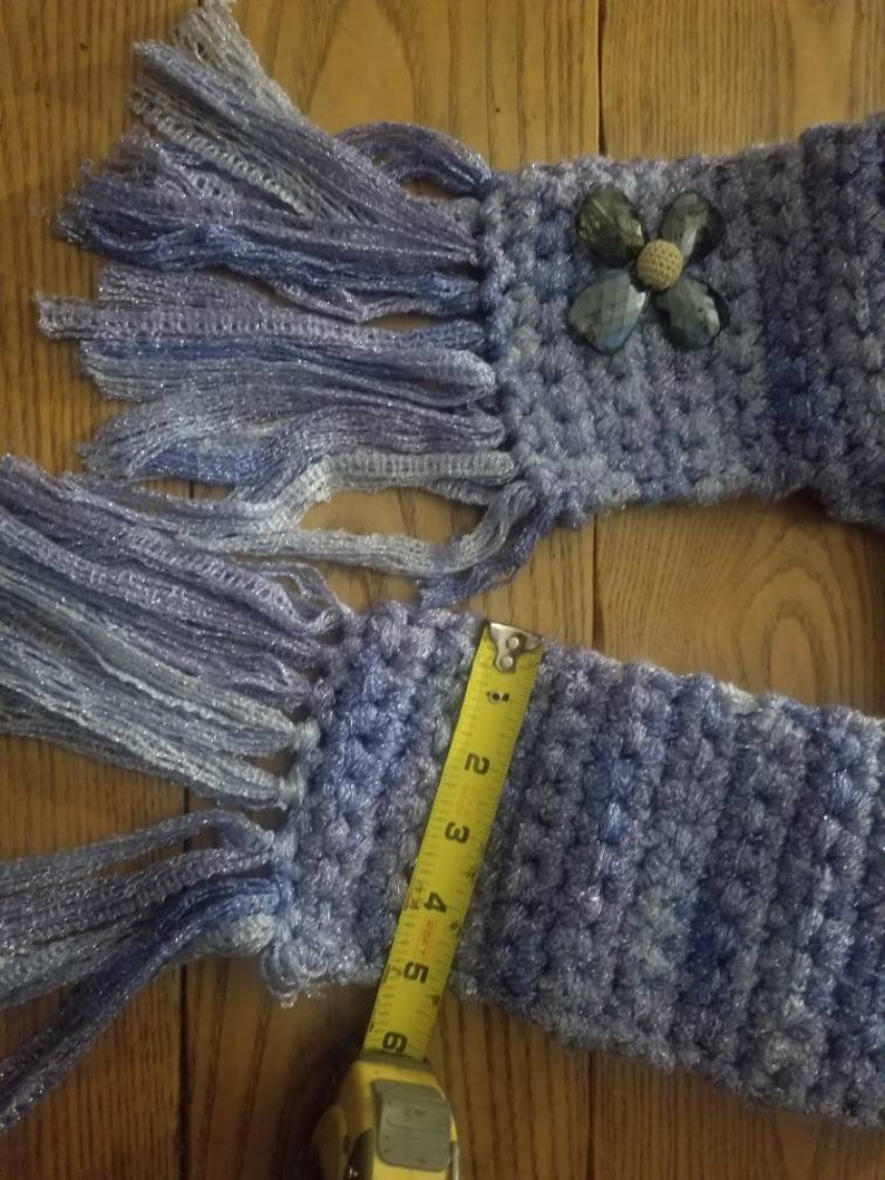 Hand crocheted scarf