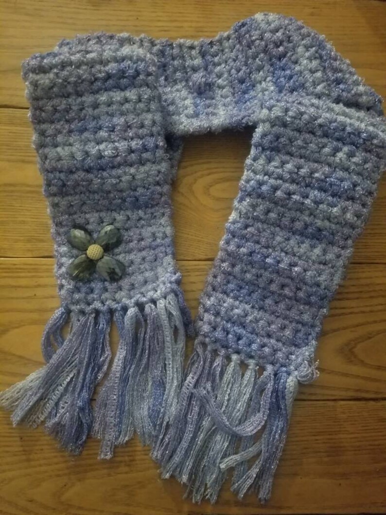 Hand crocheted scarf