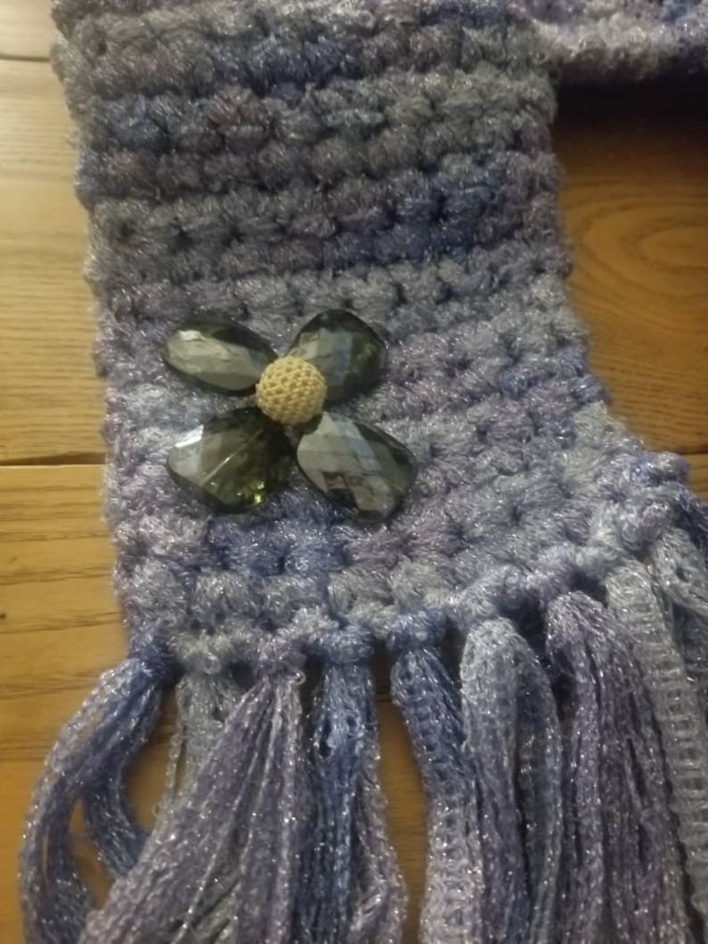 Hand crocheted scarf