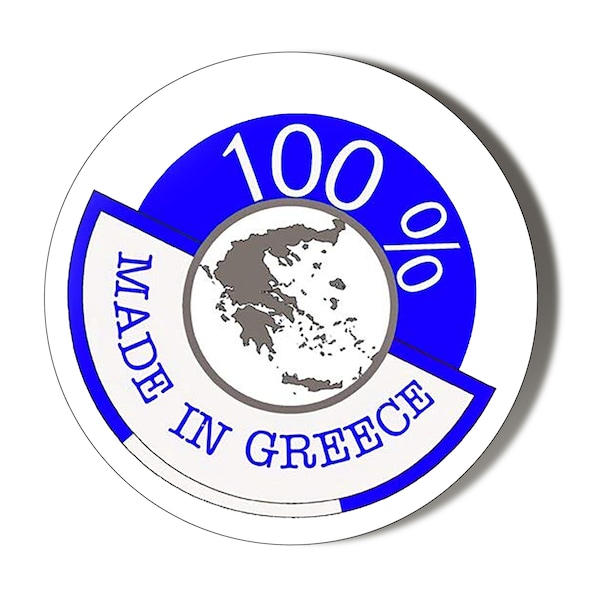 MADE IN GREECE 100% Greek Button Badge (4 Various Sizes Available)