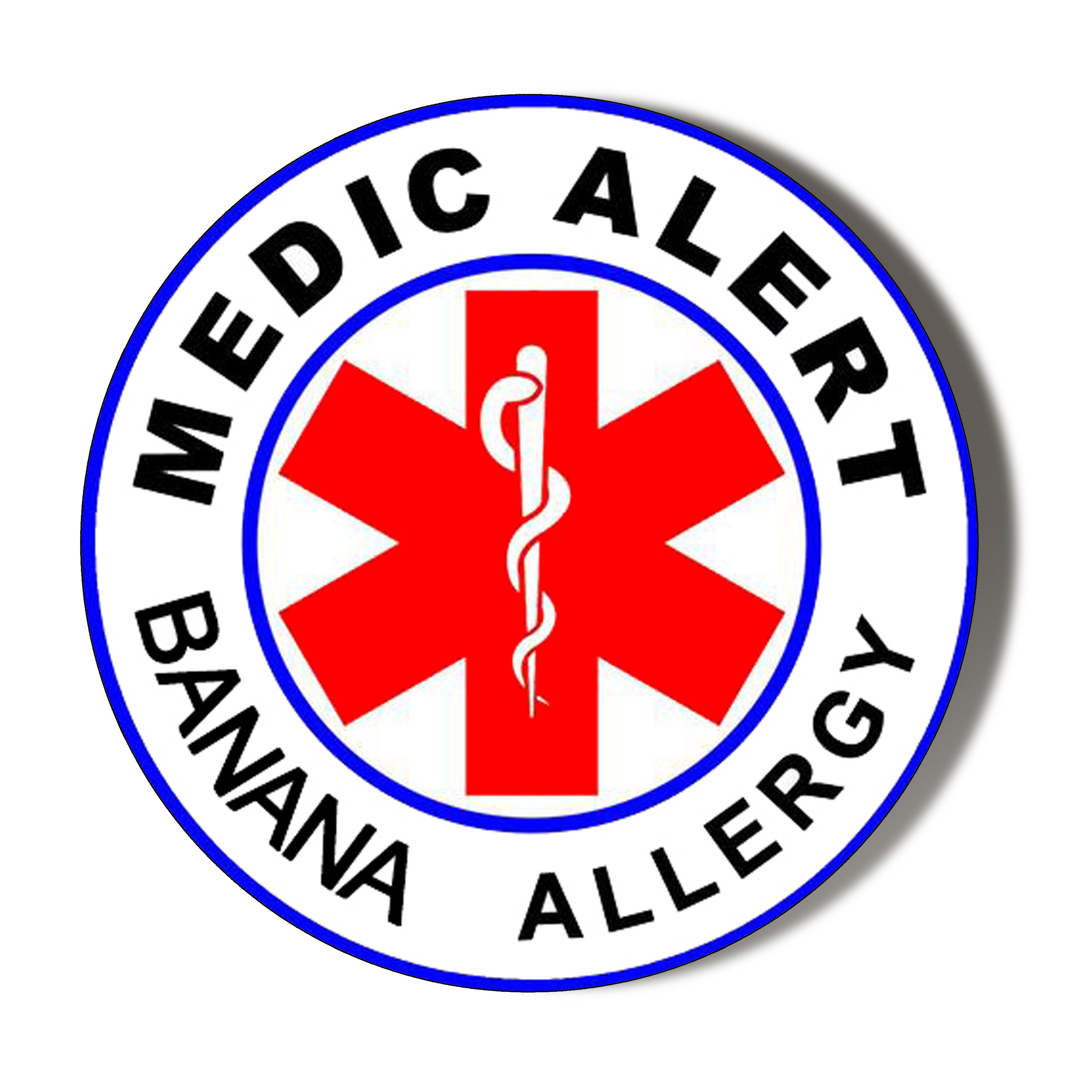 MEDICAL ALERT Banana Allergy Button Badge 4 Various Sizes Etsy UK