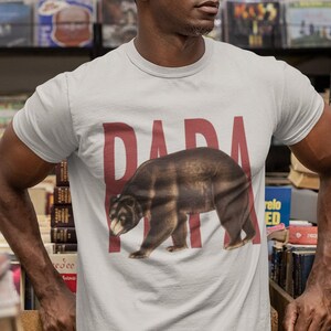 Papa Bear Cotton Short-Sleeve T-shirt, Father's Day Gift Idea