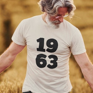 1963 60th Birthday Unisex Jersey Short Sleeve Tee, Birthday Shirt, Graphic Tee, 1963 Decade Gift Idea