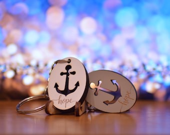 JW Keychain - hope as an anchor