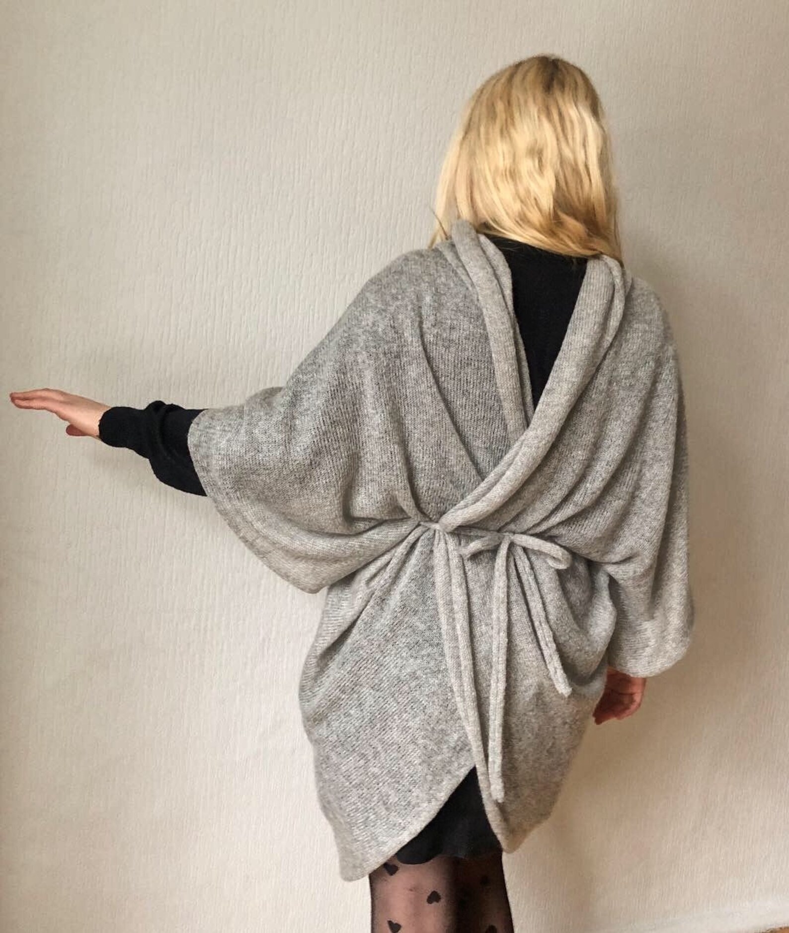 Light Grey Mohairwool Jacket Etsy