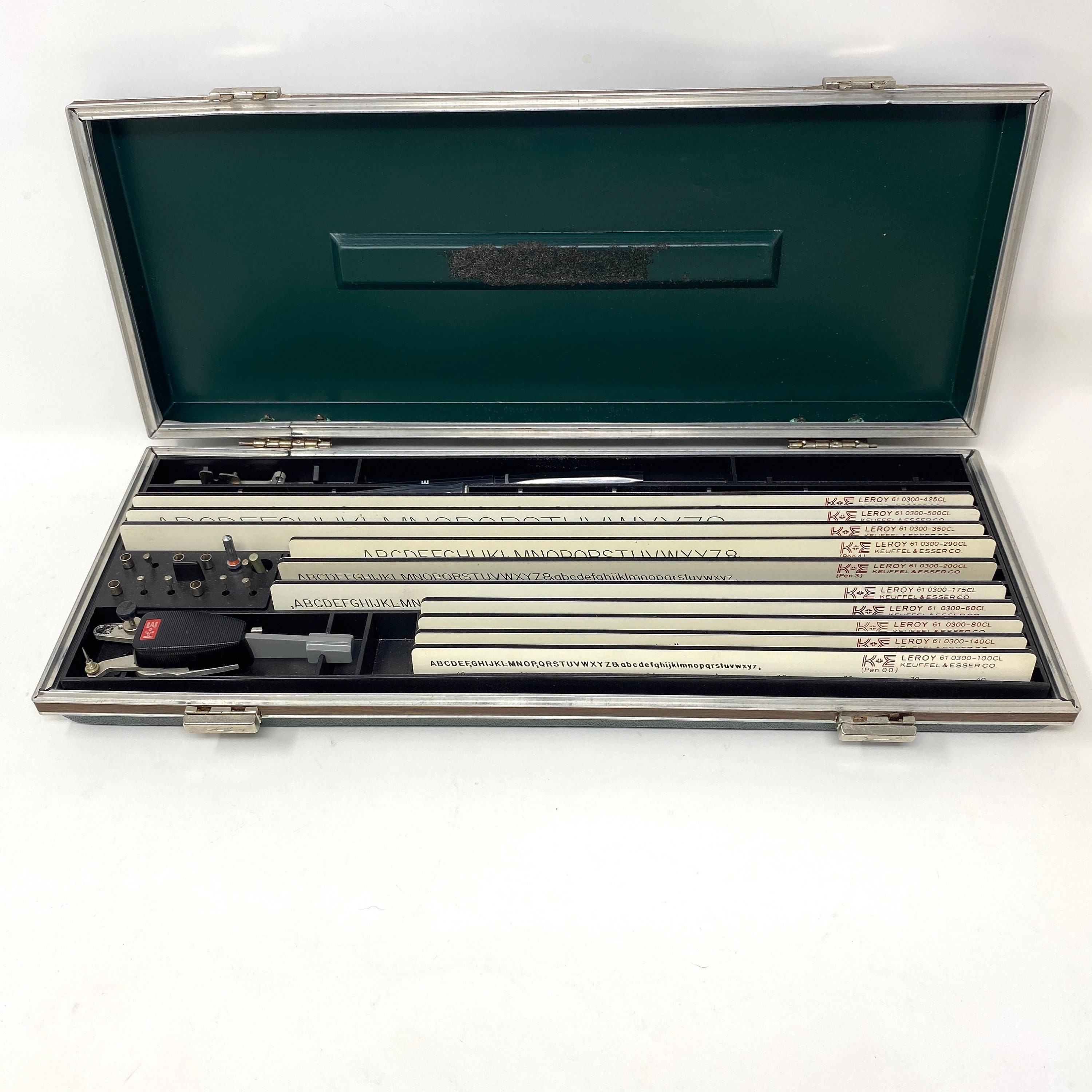 K&E Leroy Lettering Set, Vintage Keuffel Esser Controlled Lettering  Equipment, Drafting Set 61 0300