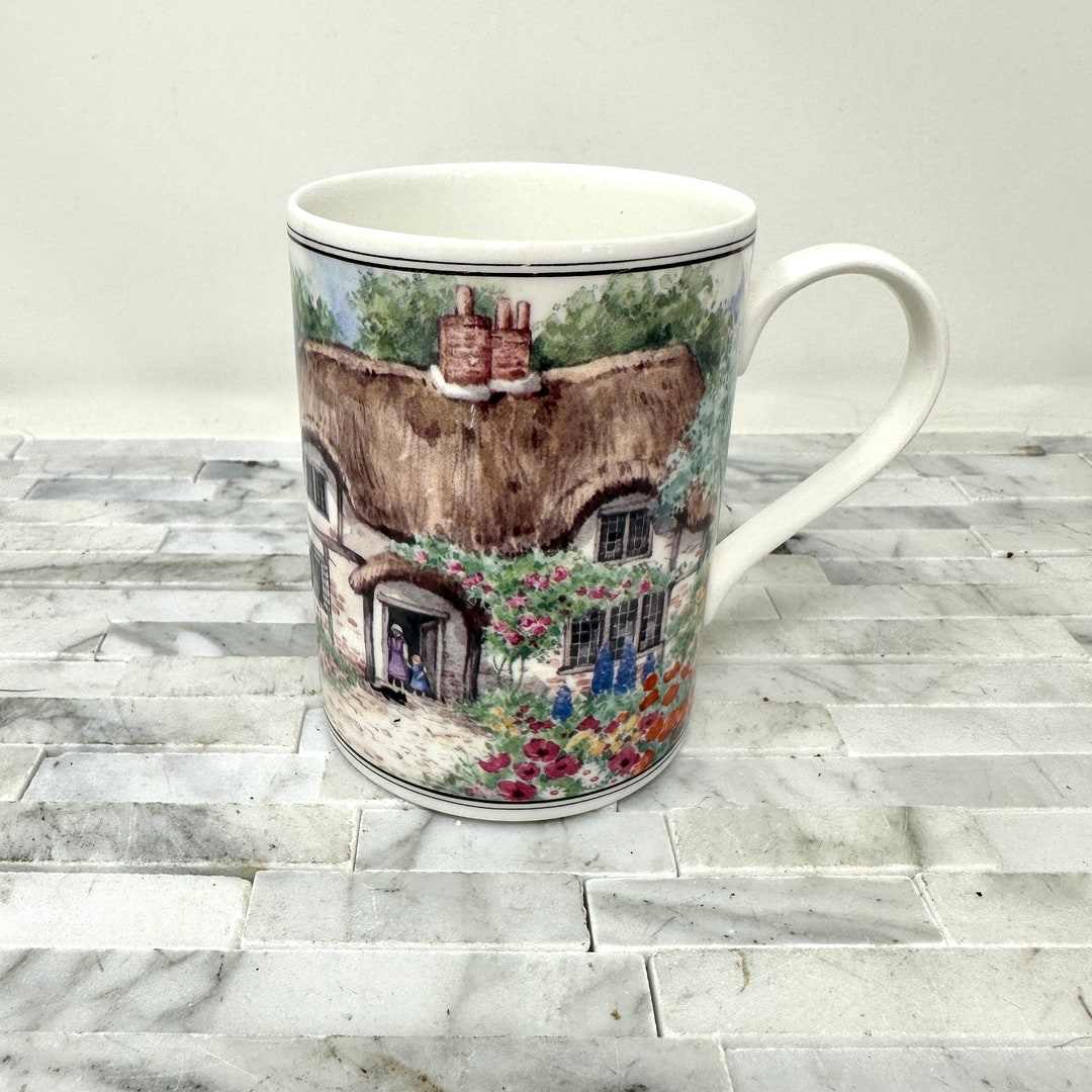 Queens Bone China Cottage Gardens Mug Vintage Churchill Etsy
